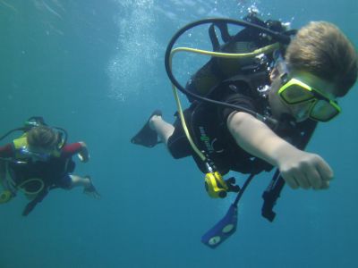 Kids Scuba diving in Rethymno Crete with Atlantis Diving Center.JPG